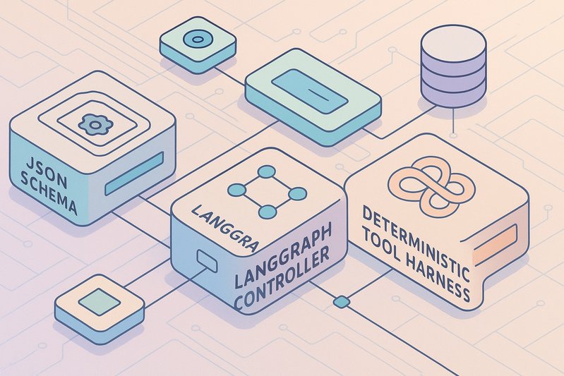 Deterministic Tool Harness for MatchTIR: JSON Schemas, LangGraph Controllers, and Reproducible Telemetry