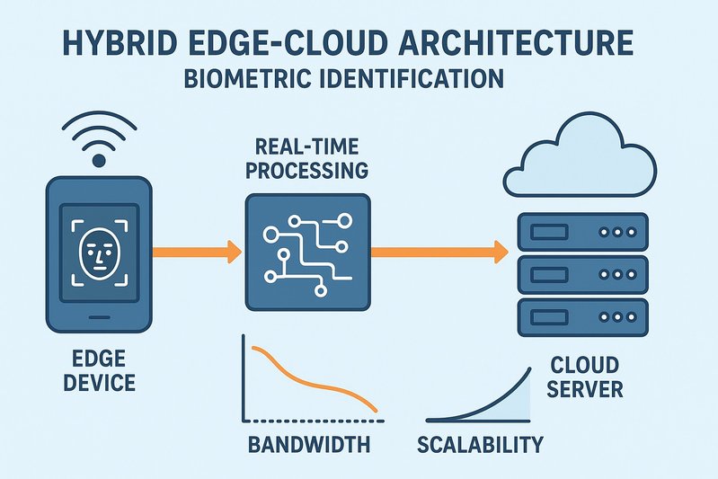 Hybrid Edge–Cloud Slashes Biometric Bandwidth Costs by 100× While Scaling to Million-ID Galleries